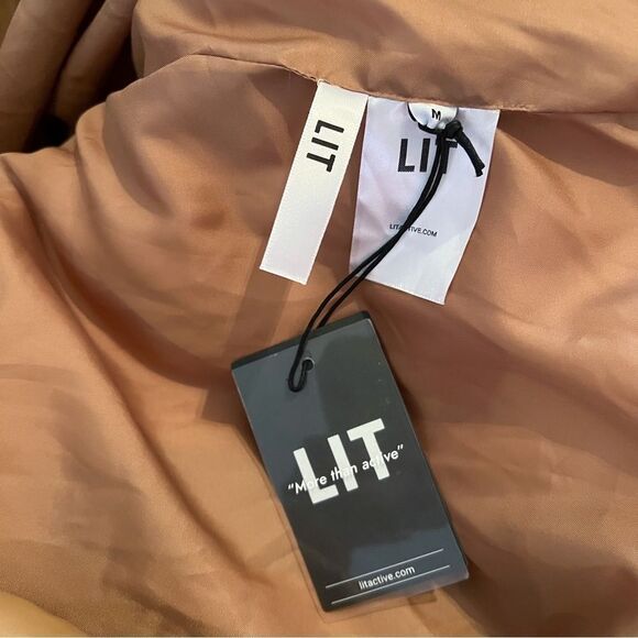 LIT Faux-leather Snap Fluffy Coat - Picture 2 of 5